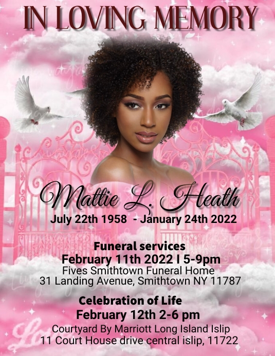 Funeral Announcement flyer,simple | modern | Folheto (US Letter) template